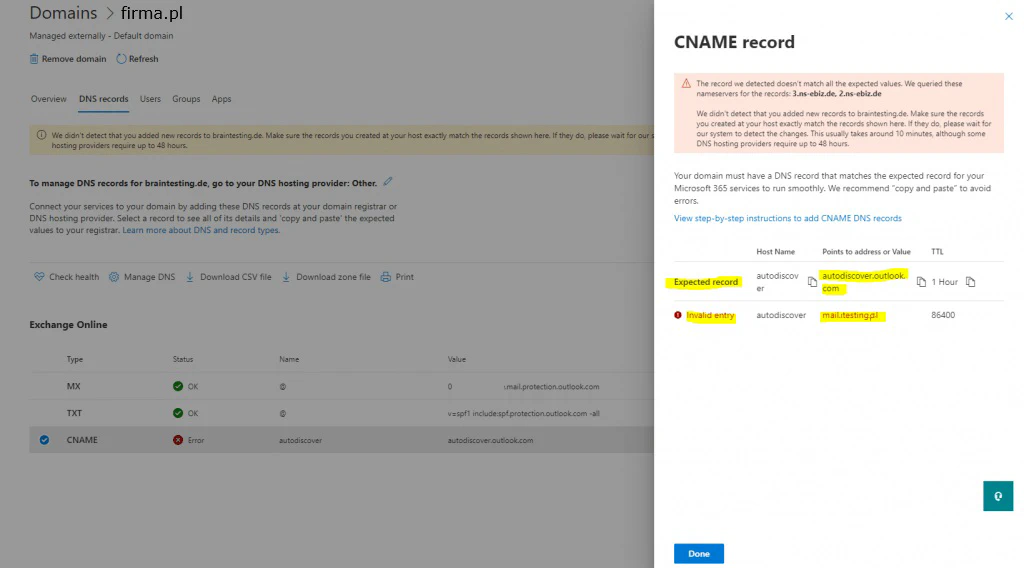 Dodawanie domeny krok 4
